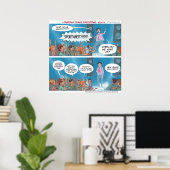Affiche de coach de spontanéité drôle (Bureau à domicile)