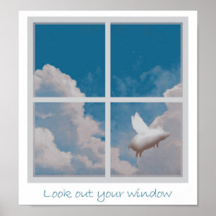 affiche de cochon volant