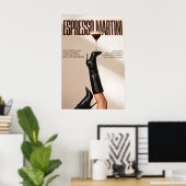 Affiche de cocktail Espresso Martini, bar moderne, (Bureau à domicile)