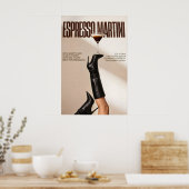 Affiche de cocktail Espresso Martini, bar moderne, (Cuisine)
