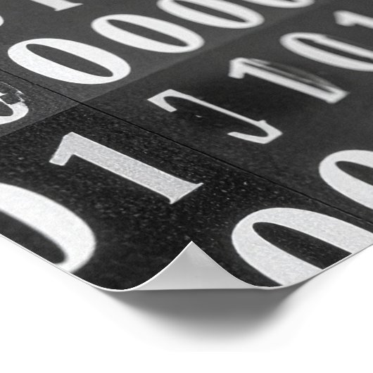 Affiche de code binaire (Coin)