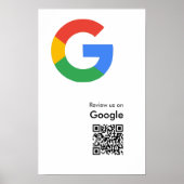 Affiche de code QR de révision Google moderne et t (Devant)