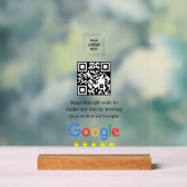 Affiche de code QR en acrylique pour Google Review (Neutre)