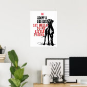Affiche de code QR pour don au refuge pour Dogues (Bureau à domicile)