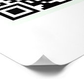 Affiche de code QR pour les restaurants et les mag (Coin)