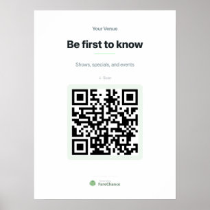 Affiche de code QR pour restaurants et magasins, 1