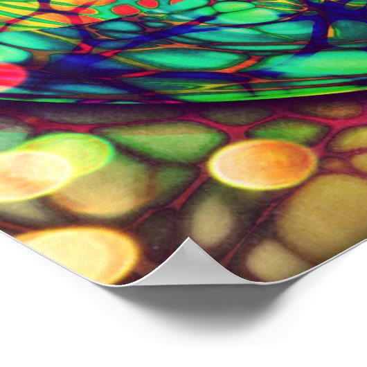 Affiche de coeur arc-en-ciel avec citation (Coin)