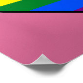 Affiche de cœur de fierté LGBT (Coin)