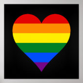 Affiche de coeur LGBT (Devant)