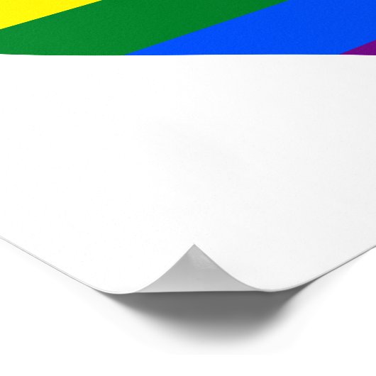 Affiche de coeur LGBT (Coin)