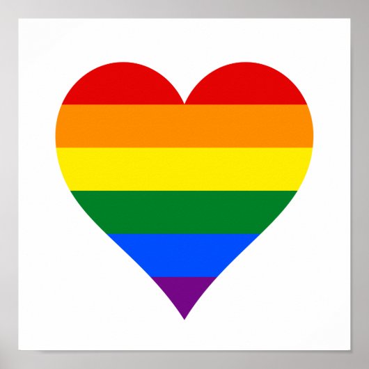 Affiche de coeur LGBT (Devant)