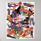 Affiche de collage de chaussures (Devant)