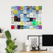 Affiche de collage de devis (Bureau à domicile)