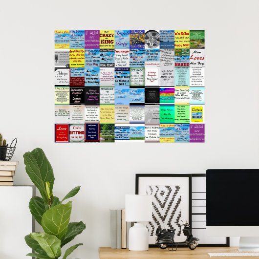 Affiche de collage de devis (Bureau à domicile)