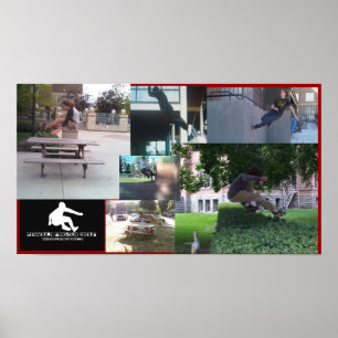 Affiche de collage de groupe de Missoula Parkour