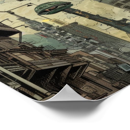 Affiche de collage de la bande dessinée (Coin)