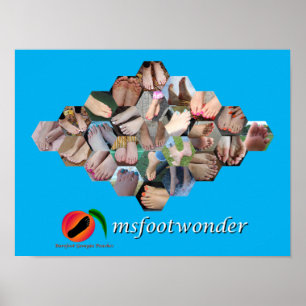 affiche de collage de msfootwonder Feet