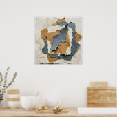 Affiche de collage de papier en couches (Cuisine)
