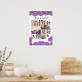 Affiche de collage de photos de souvenir aux gerbe (Cuisine)