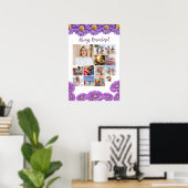 Affiche de collage de photos de souvenir aux gerbe (Bureau à domicile)