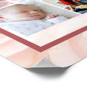 Affiche de collage de photos de souvenir avec des (Coin)