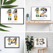 Affiche de collage de photos souvenir pour le 7ème