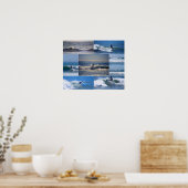 Affiche de collage des surfeurs de Californie (Cuisine)
