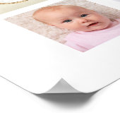 Affiche de collage photo 12 Nom de bébé Ma premièr (Coin)