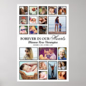 Affiche de collage photo commémorative (Devant)