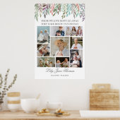 Affiche de collage photo de souvenir pour condoléa (Cuisine)