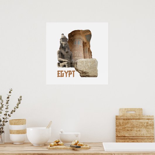 Affiche de collage photo EGYPT (Cuisine)