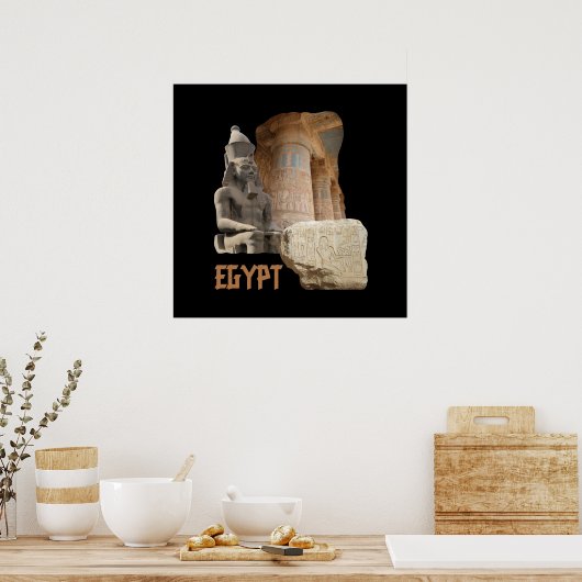 Affiche de collage photo EGYPT (Cuisine)