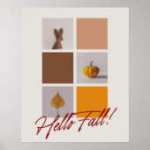 Affiche de collage photo « Hello Fall » 24"x30" (Devant)