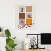 Affiche de collage photo « Hello Fall » 24"x30" (Bureau à domicile)