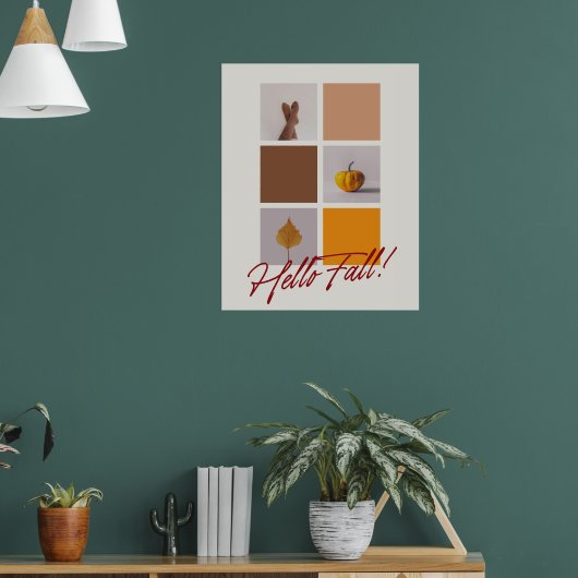 Affiche de collage photo « Hello Fall » 24"x30" (Salon 1)