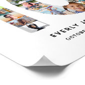 Affiche de collage photo numéro d'anniversaire 10 (Coin)