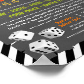 Affiche de collecte de fonds modifiable avec dés d (Coin)