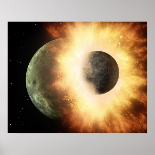Affiche de collision spatiale (Devant)