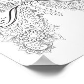 Affiche de coloriage Butterflowers #4 (Coin)