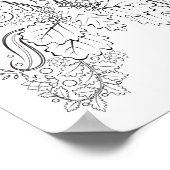 Affiche de coloriage Butterflowers #6 (Coin)