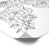 Affiche de coloriage Butterflowers #8 (Coin)