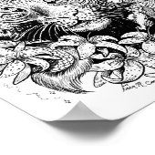 Affiche de coloriage de l'année chinoise du tigre  (Coin)