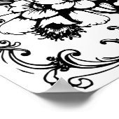 Affiche de coloriage de lapin Art Nouveau 3 (Coin)