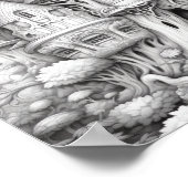 Affiche de coloriage du paysage relaxant (Coin)