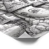 Affiche de coloriage du paysage relaxant (Coin)