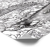 Affiche de coloriage du paysage relaxant (Coin)