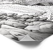 Affiche de coloriage du paysage relaxant (Coin)