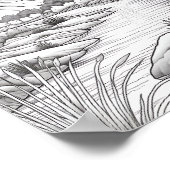 Affiche de coloriage du paysage relaxant (Coin)