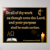 Affiche de Colossians 3:23 (Devant)