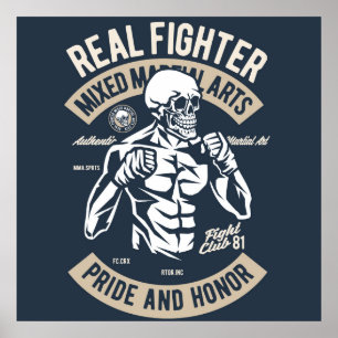 Affiche de combattant de MIXED MARTIAL ART